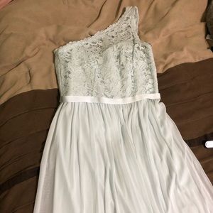 Light blue formal lace dress